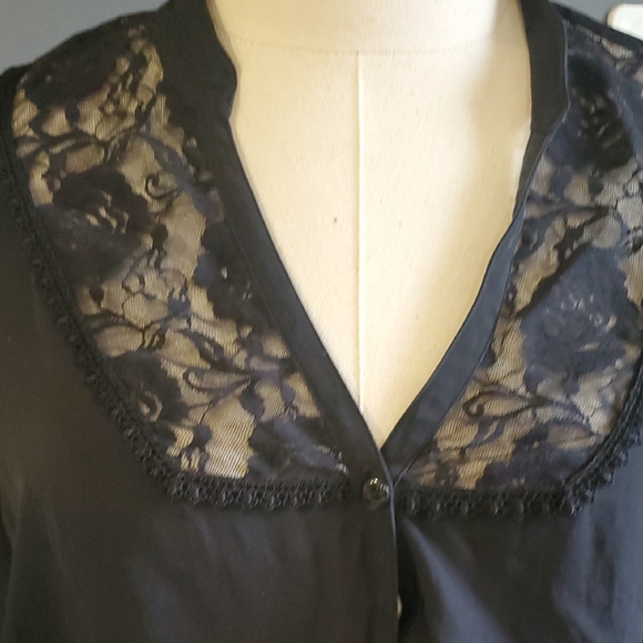 Venezia Sleek Black Silk  Shirt 14/16 - Picture 7 of 11